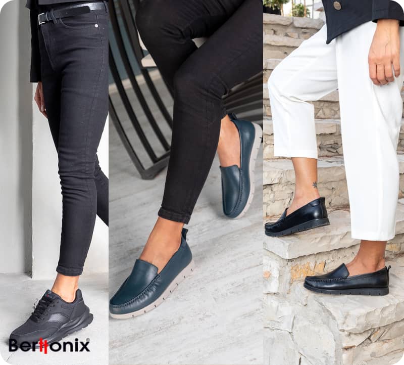 کفش کالج چرم زنانه